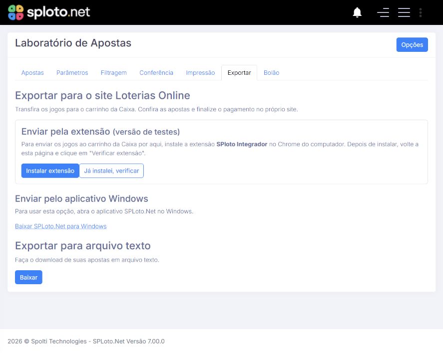 Aba Exportar