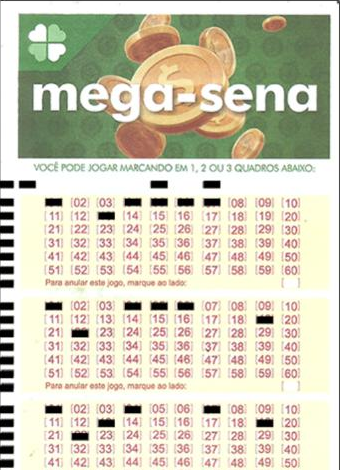 Volante da Mega-Sena gerado pelo SPLoto.Net