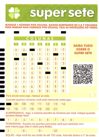 Volante da Super Sete gerado pelo SPLoto.Net